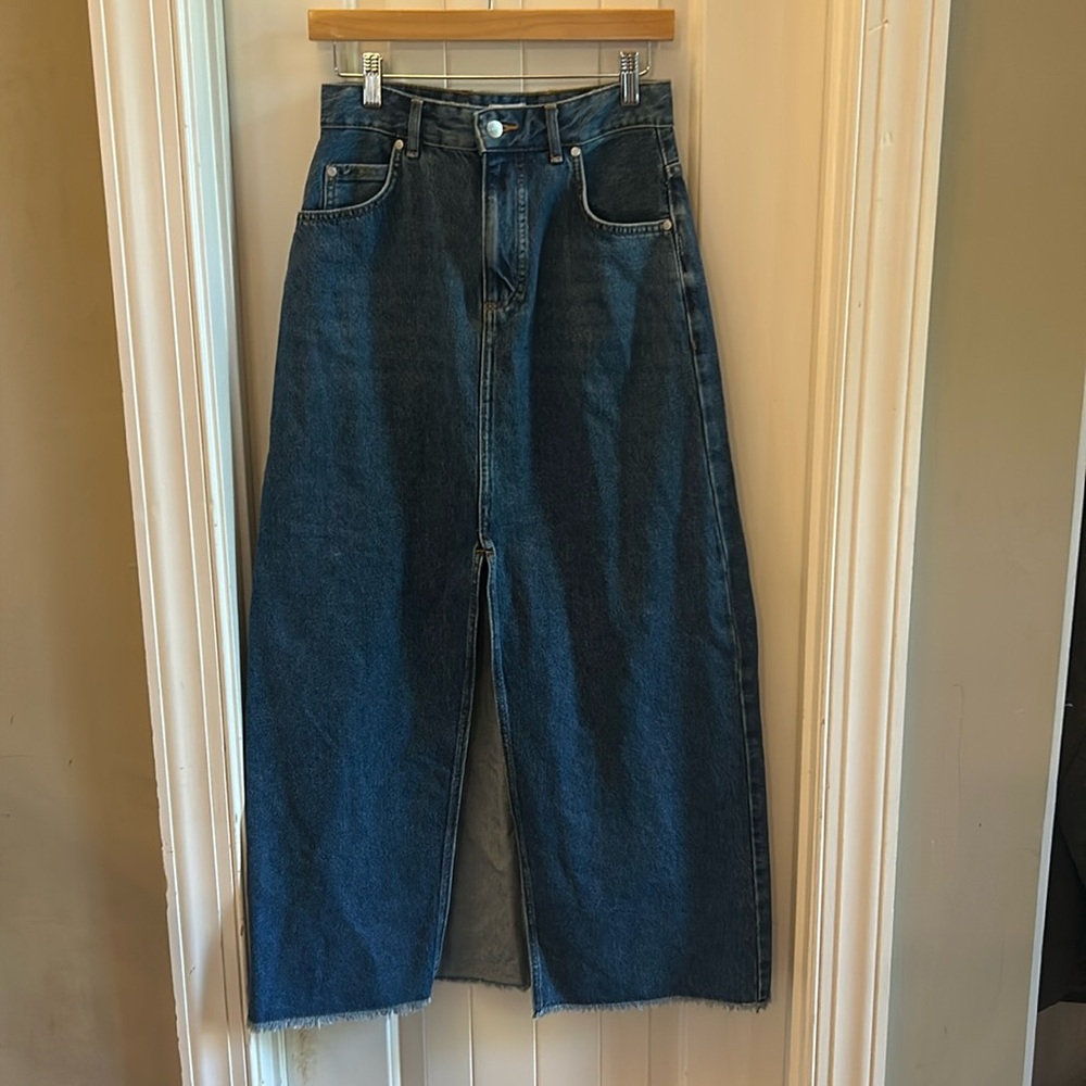 Anthropologie Pilcro denim maxi skirt - Picture 1 of 8
